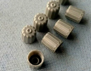 12x grau Ventilkappen Kunststoff mit Dichtung Ventilkäppchen für RDKS, RDV - Bild 1 von 4