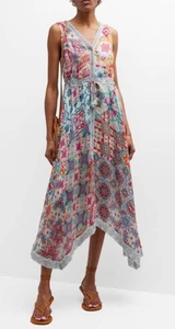 NWT $458. Johnny Was Vanessa Shirtdress in Cotton Women's Size Large - Picture 1 of 4