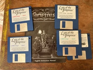Lure of Temptress Commodore Amiga Disks And Manual +bonus - Afbeelding 1 van 7