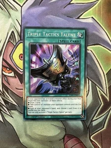 RA01-EN063 Triple Tactics Talent Quarter Century Secret 1st Edition NM Yugioh - Foto 1 di 2