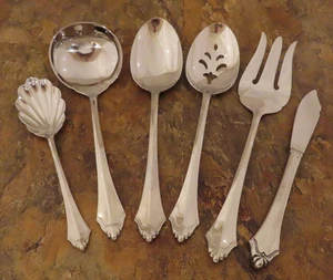 Oneida Kenwood Set of 6 Serving Pieces Community Stainless Flatware Lot F - Picture 1 of 7