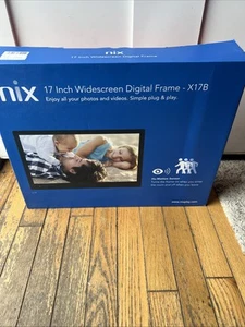 New NIX X17B Digital 17" Photo Frame with Power Supply And Remote NIB - Picture 1 of 4