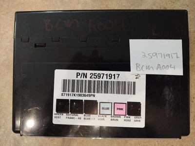 Body Control BCM Fits 07-10 AVALANCHE TAHOE YUKON SIERRA 2500 Silverado 25971917 - Image 1 of 2