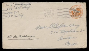 UC11 - UPSS #AM52/41 - GEBRAUCHTER UMSCHLAG + A.P.O. 901 ABBRECHEN - Bild 1 von 2