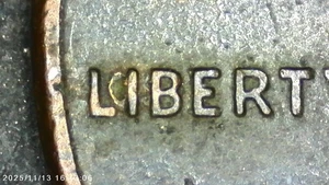1995 LINCOLN MEMORIAL ONE CENT ERROR ON THE WORD "LIBERTY" STRIKE THRU ON THE I - Picture 1 of 2