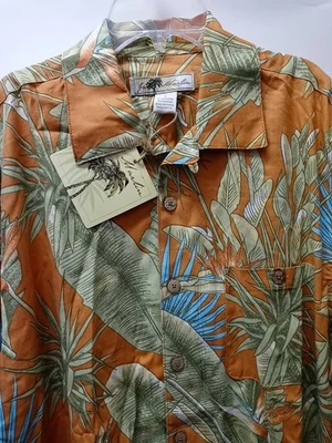 Joe Marlin Men's NWT Size Large Short Sleeve Tropical Print Shirt - Image 1 of 4