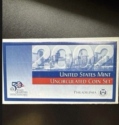 2002 United States Mint Uncirculated Coin Set Philadelphia Denver - Image 1 of 4