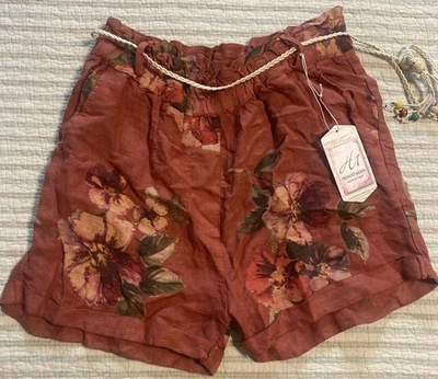 Pantalones Cortos Boho Florales Pronto Moda Hechos en Italia Foto 1 de 4