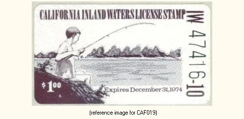 D2K California Fishing Stamp 1974 $1.00 - Image 1 of 1