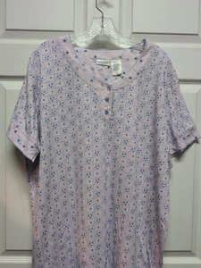 Nuevo con etiquetas Camisón Simply Basic Para Mujer Ropa de Dormir Flores de Lavanda Manga Corta - Imagen 1 de 10