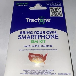 Tracfone BYOP Bring Your Own Phone Sim Card 3/1 Kit CDMA Cell Phone Call Sale - Picture 1 of 3