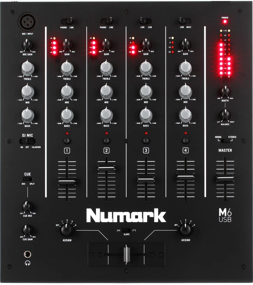 Numark M6 USB 4 canales mezclador DJ (paquete de 2) paquete Foto 1 de 1