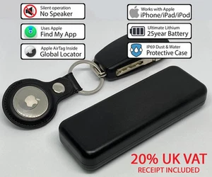 25 YEAR STAND ALONE REMOTE WORLDWIDE TRACKER NO SPEAKER APPLE CAR BIKE AIRTAG GO - Picture 1 of 14
