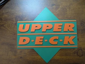 1989 Upper Deck Logo Sign – Vintage Style Baseball Memorabilia – 10x9 Inches... - Picture 1 of 4