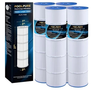 Paquete de 4 filtros POOLPURE C-7459 reemplaza Jandy CL 340, PJAN85, Ultral-A8, ¡Unice! - Imagen 1 de 4