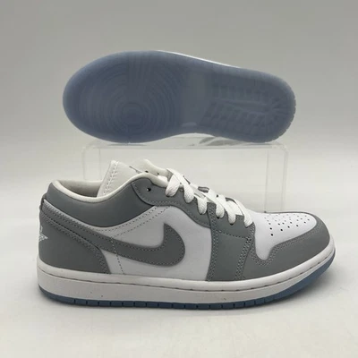 Womens Size 7 Air Jordan 1 Low Wolf Grey Basketball DC0774 105 NEW - Image 1 of 4