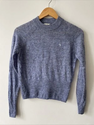 Jack Wills Blue Wool Blend Jumper Ladies Size UK 6 - Image 1 of 4