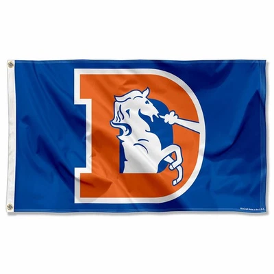 Bandera trasera vintage retro de los Denver Broncos de la NFL Foto 1 de 4