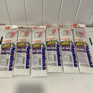 Hayabusa Sabiki S-532E SQUID-BAIT Größe 20 Salzwasser Hot Hooks 6 Stück - Bild 1 von 10