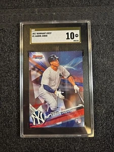 2017 AARON JUDGE RC SGC 10 Pristine Gold Label Bowman's Best #1 ~1stB - Picture 1 of 11