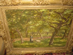 GEYP Adrian Marinus *1855 Bäuerin mit Ziege und Hühnern - Bild 1 von 1