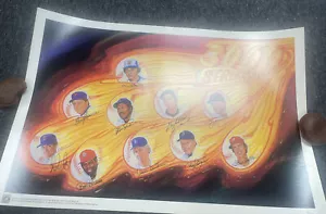 3000 Strikeout Club Signed Poster (10) Tom Seaver, Nolan Ryan, etc. – COA JSA - Picture 1 of 11