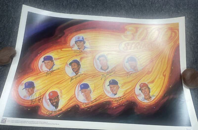 3000 Strikeout Club Signed Poster (10) Tom Seaver, Nolan Ryan, etc. – COA JSA - Image 1 of 4