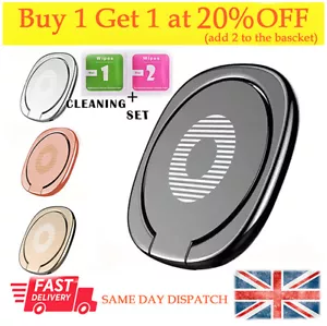 Phone Ring Holder Finger Grip 360° Rotate Stand Mount for Mobile Phones UK - Picture 1 of 50