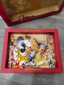 Marco de fotos de resina navideña vintage de Disneyland París Mickey Minnie D53 - Imagen 1 de 9