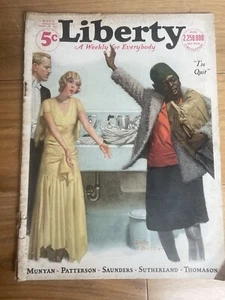 Vintage Liberty magazine March 29, 1930 employee vs employer Leslie Thrasher - Picture 1 of 5
