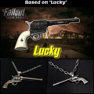Fallout New Vegas: Lucky Revolver Pedant Necklace brand new - Sold out! - Picture 1 of 4