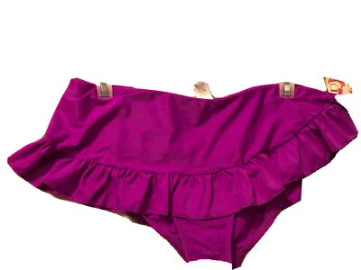 OP Falda de Natación Traje de Baño Parte Inferior Mujer Talla Grande 2X Se Ajusta 19/20 - 21/22 Fushia  Foto 1 de 4