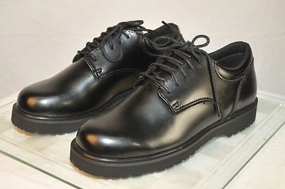 Oxford de cuero negro de alto brillo Bates para hombre E22233  Foto 1 de 4