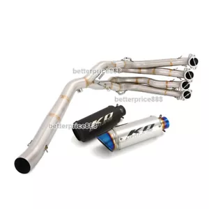 Für BMW S1000R S1000RR Komplette Auspuffanlage Krümmer Verbindungsrohr Schalldämpfer Spitzen Escape - Bild 1 von 12