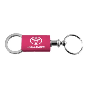Llavero y llavero Toyota Highlander - rosa valet aluminio llavero llavero - Imagen 1 de 4