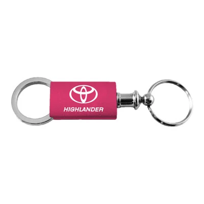 Toyota Highlander Keychain & Keyring - Pink Valet Aluminum Key Fob Key Chain - Image 1 of 4