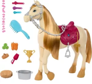 Barbie Cavallo Giocattolo con Suoni, Musica e Accessori - GRATIS IL GIORNO DOPO✅🇬🇧 - Foto 1 di 6