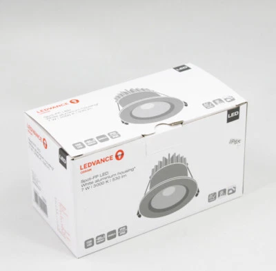 Osram Ledvance Spot-FP LED Einbauleuchte 7W - 3000K - 530lm - IP65 warmweiß - Bild 1 von 3
