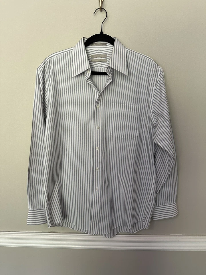 Nordstrom Men’s Wrinkle Free 100% Cotten Button Up Shirt Traditional Fit - Image 1 of 4