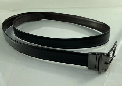 Perry Ellis Reversible Belt Mens 38, Black Brown - Image 1 of 4