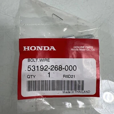 Perno genuino Honda, ajuste de cable - 53192-268-000 caja D Foto 1 de 2