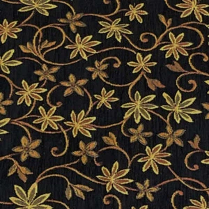 Burch Fabric Grace Black Upholstery Fabric - Picture 1 of 3