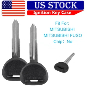 2 Replacement for Mitsubishi Car Ignition Transponder Key Blade Case - Foto 1 di 6