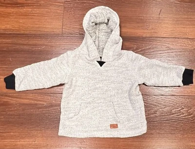 7 for All Mankind, Sudadera con Capucha Pullover Colorblock Gris Talla 24M para Niños Foto 1 de 4