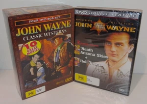 5 x John Wayne DVD's 12 Movies New and Sealed Region 0 All Regions B&W Westerns - Picture 1 of 9