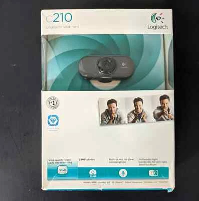 Logitech USB C210 Web Cam Zoom Skype Online Video-New - Image 1 of 2