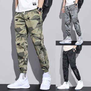 Men Streetwear Jogger Cargo Pants Sweatpants Combat Sports Urban Work Trousers ⇘ - Picture 1 of 15