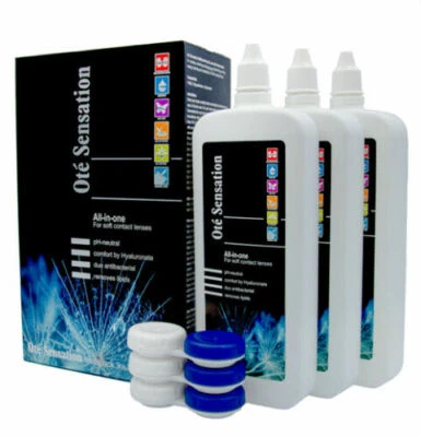 Ote Sensation All-in-one Solution for all Soft Contact Lenses 3 x 250ml 3 Month