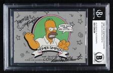 1990 Topps The Simpsons Stickers Homer Simpson #7 BAS BGS Authentic Auto ow6