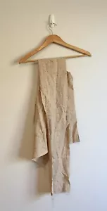 VINTAGE TAN FLECK 1970’s Wool Fabric Remnant Pieces x 2. - Picture 1 of 3
